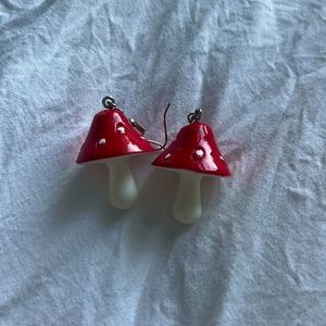 mushroom earrings